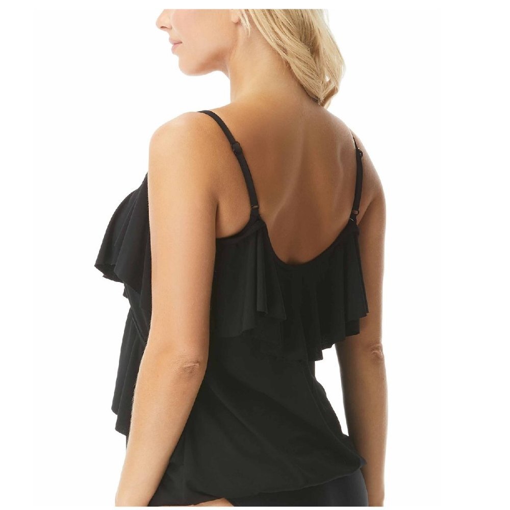 Coco Reef Contours Ruri Ruffled Tankini Top - Picture 2 of 12
